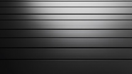 Horizontal lines of dark gray metal panels with light reflection.