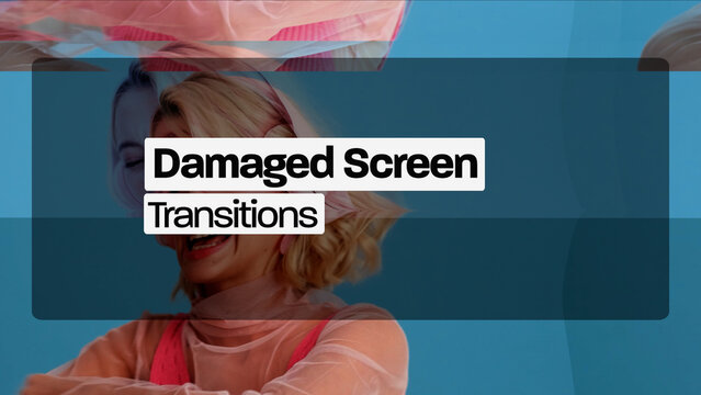 Damaged Screen Transitions (Drag And Drop) 