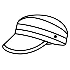 Minimal Visor Vector on White
