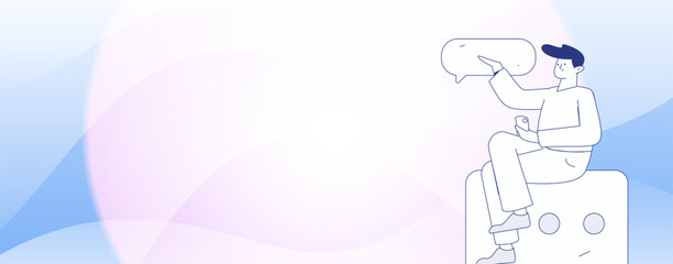 Communicate with consultants flat vector character concept operation hand drawn illustration
