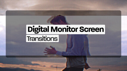 Digital Monitor Screen Transitions (Drag And Drop) 