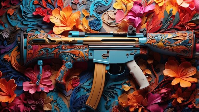 "MP5 Artistry: EPS, Silhouette, and Vector Designs in Precision"