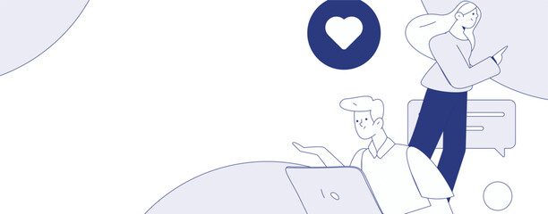 Communicate with consultants flat vector character concept operation hand drawn illustration
