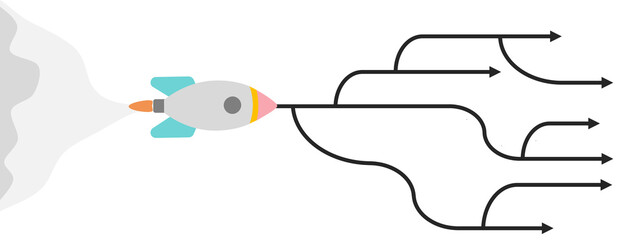  新規事業を始めるイラスト