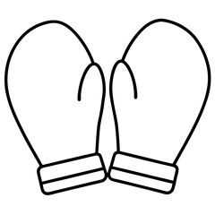 Minimal Mittens Vector on White