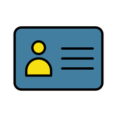 ID card profile Law Icon