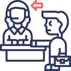 Check-In line color icon