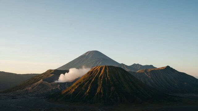 Experience the stunning sunrise at Semeru volcano and Bromo crater in Indonesia