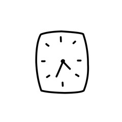 wall clock doodle icon