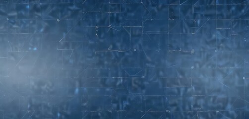 Obraz premium Abstract blue geometric background, lines & shapes Engineering blueprint style , vector, structure, grid