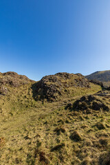 Trail on the cricular route of Moel Hebog, Beddgelert, Snowdonia national park