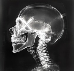 X-ray of a skull