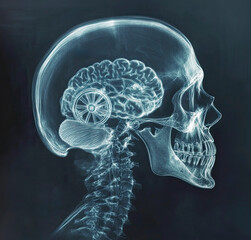 X-ray of a skull