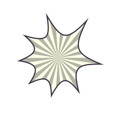 Obraz premium Comic Style Explosion Shape Vector