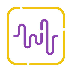 Icon Sound Wave Representation