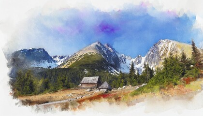 swiss mountain landscape