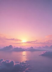Fototapeta premium Fuzzy pastel sunset sky, pink, blue, yellow gradient , backdrop, pink, pastel