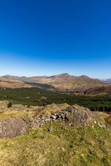 Trail on the cricular route of Moel Hebog, Beddgelert, Snowdonia national park