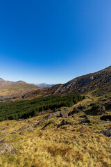 Trail on the cricular route of Moel Hebog, Beddgelert, Snowdonia national park