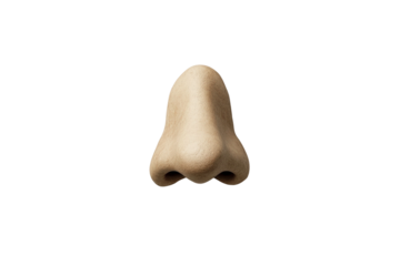 Realistic Human Nose Sculpture Isolated on Black Background for Art, Design, and Medical Applications in High-Quality Visual Representation