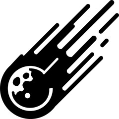 Black and white meteor