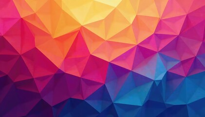 Abstract geometric shapes, vibrant color gradients, texture, dynamic
