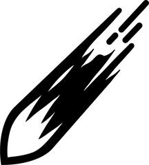 Meteor icon illustration