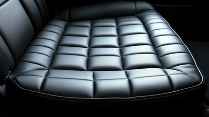 Luxury Car Leather Seat Detail.