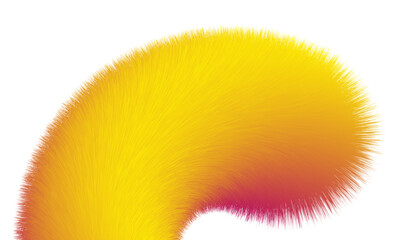 Fluffy tail material