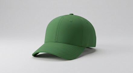 Blank green cap mockup for design presentation	