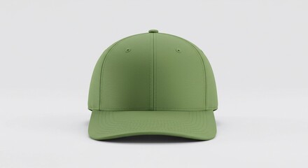 Blank green cap mockup for design presentation	