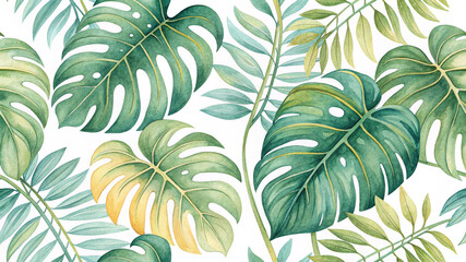 seamless pattern with leaves