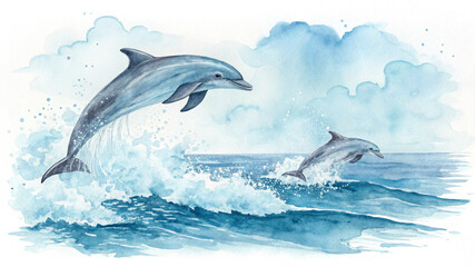 dolphin in the water