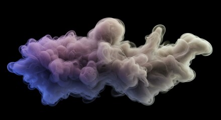 Abstract 3D smoke waves with a translucent and dreamy visual effect