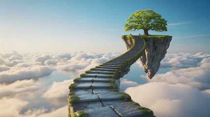 mountain landscape with blue sky