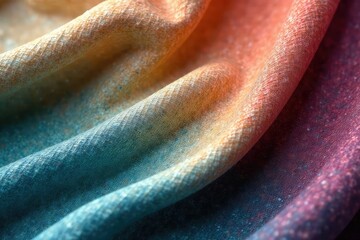 Subtle textured fabric, organic weave, muted tones, fabric, artistic