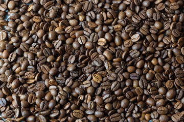 Roasted coffee beans