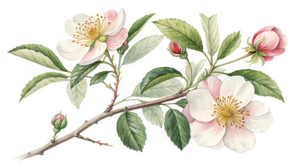 pink and white flowers