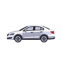 White Sedan Vector Illustration For Car Dealership Marketing