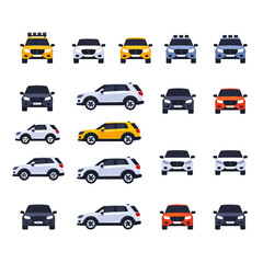 Fototapeta premium Car Icon Set_ Suv, Vehicle, Auto For Transportation Design