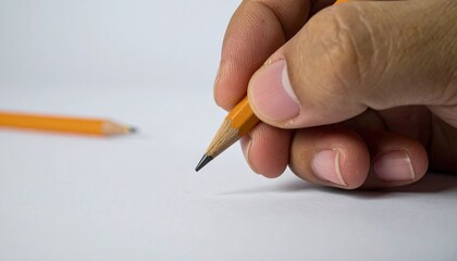 Hand with pencil 