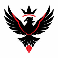 eagle shield with wings