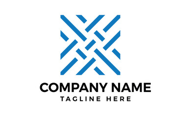 Stylish geometric shape logo concept vector design.