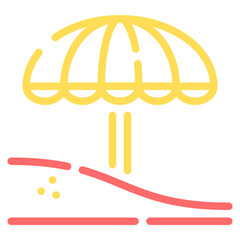 Beach Umbrella Icon