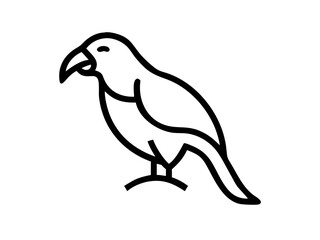 Obraz premium Solid black background for design projects , A completely black image suitable for use as a backdrop in graphic design, presentations, or websites of cakatua logo design . 