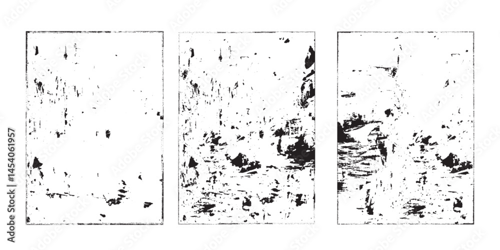 Leinwandbilder grunge urban backgrounds set.texture vector.dust overlay distress grain ,simply place illustration o