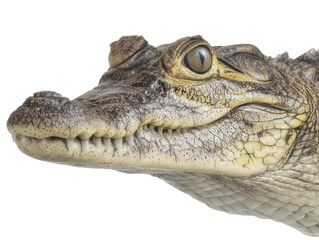 Obraz premium Crocodile Head Close Up Realistic Style Transparent Background