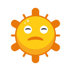 Sun Emoticon Vector Illustration