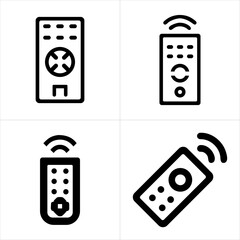 remote icon set
