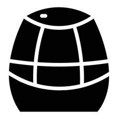 Barrel Danger Fuel Glyph Icon